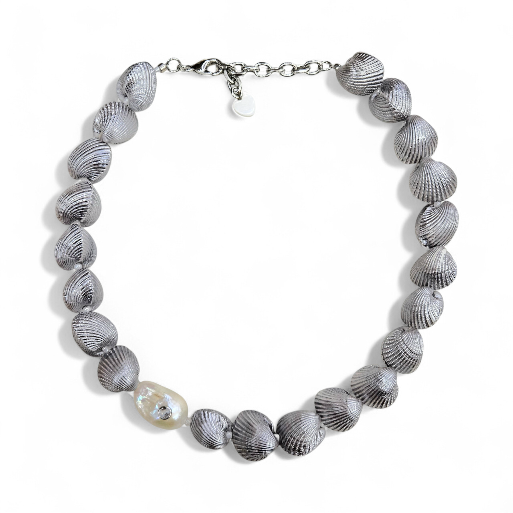 Tinted Shell Baroque Necklace
