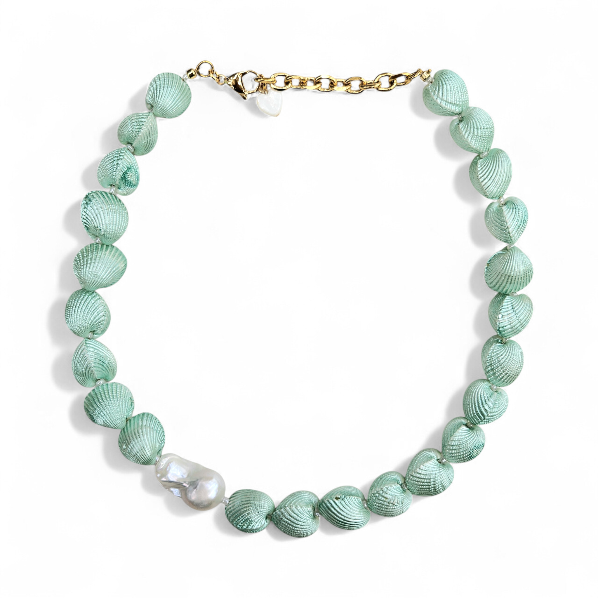 Tinted Shell Baroque Necklace