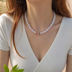 STRAWBERRY PEARL NECKLACE