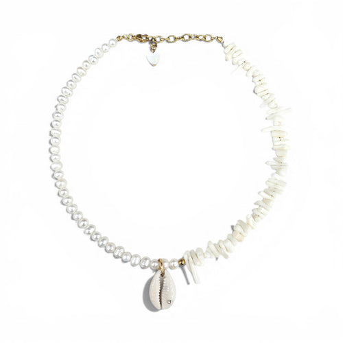 CORAL SHELL BALANCE NECKLACE