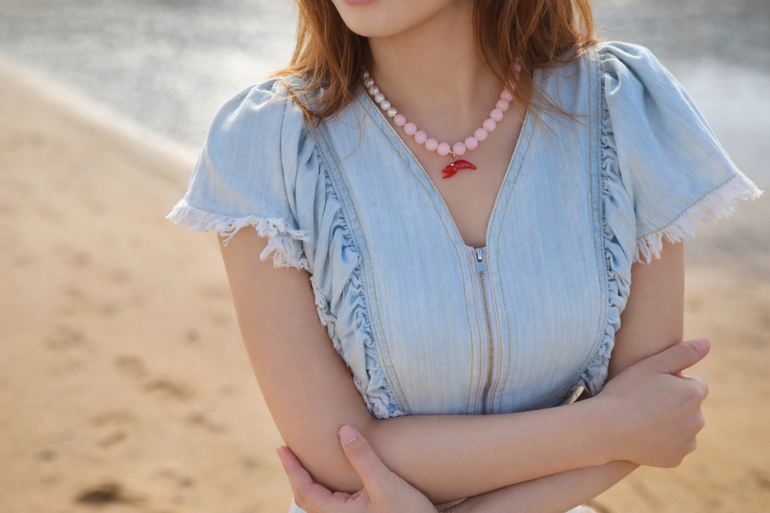 Shrimp Charm Necklace